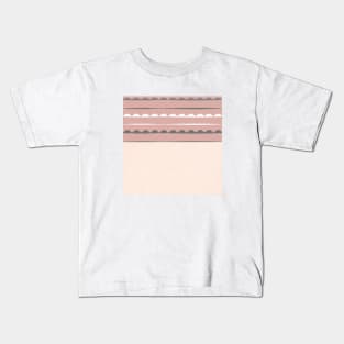 Stripes, pink, white, minimal, line, minimalist, line-art, Kids T-Shirt